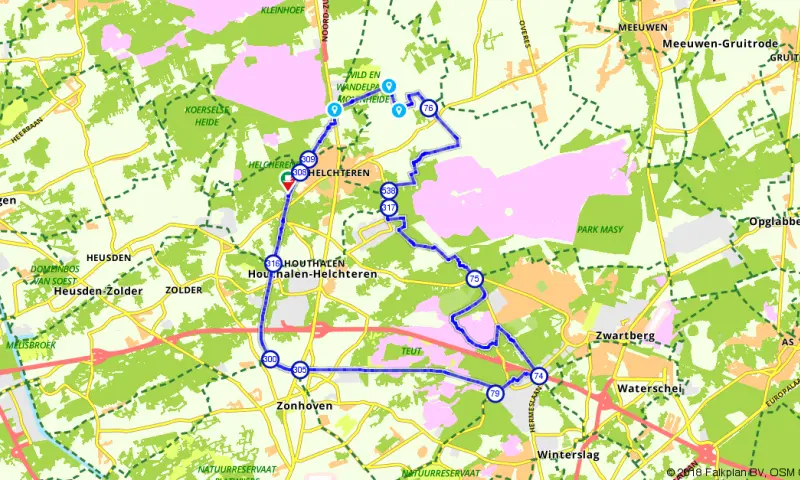 Route in Limburg
