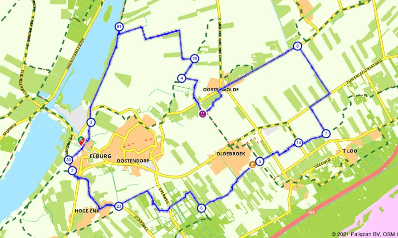 Route in Gelderland
