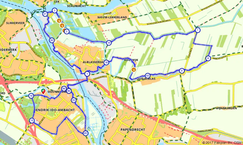 Route Zuid-Holland