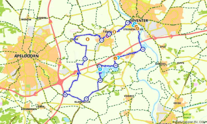 Route in Gelderland