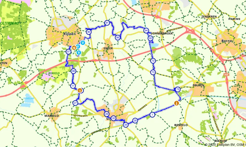 Route in Overijssel