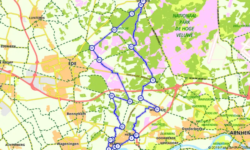 Route in Gelderland