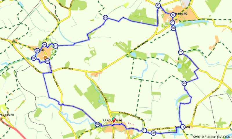 Route in Zeeland