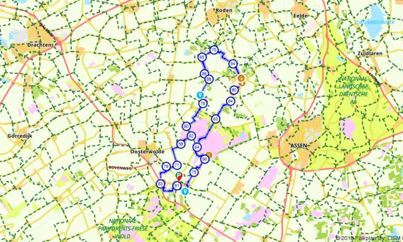 Route in Friesland