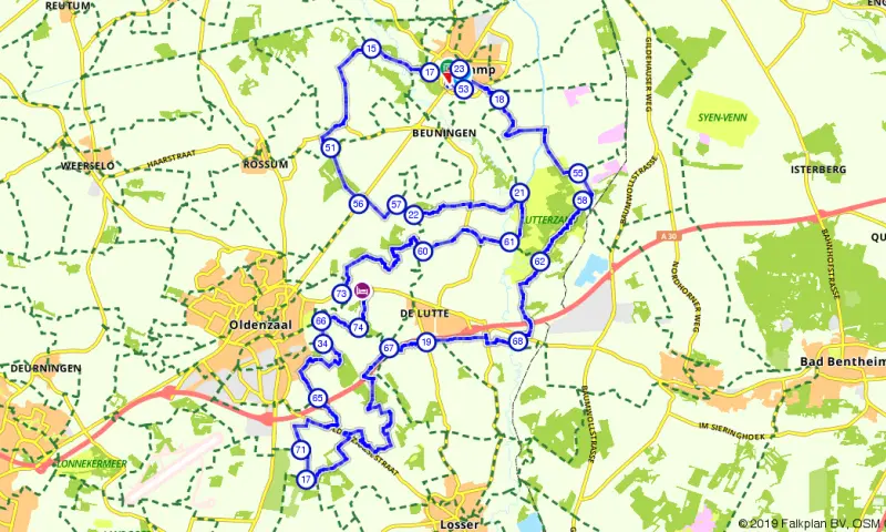 Route in Overijssel
