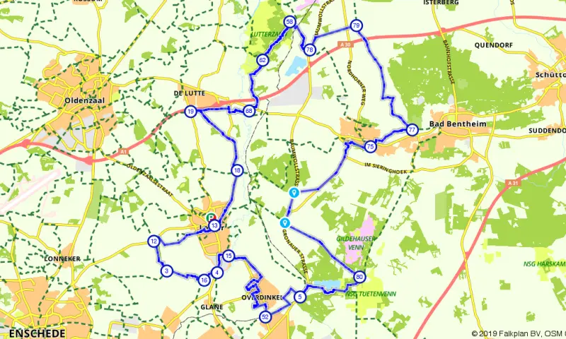 Route in Overijssel