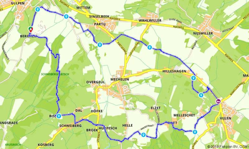 Route in Limburg