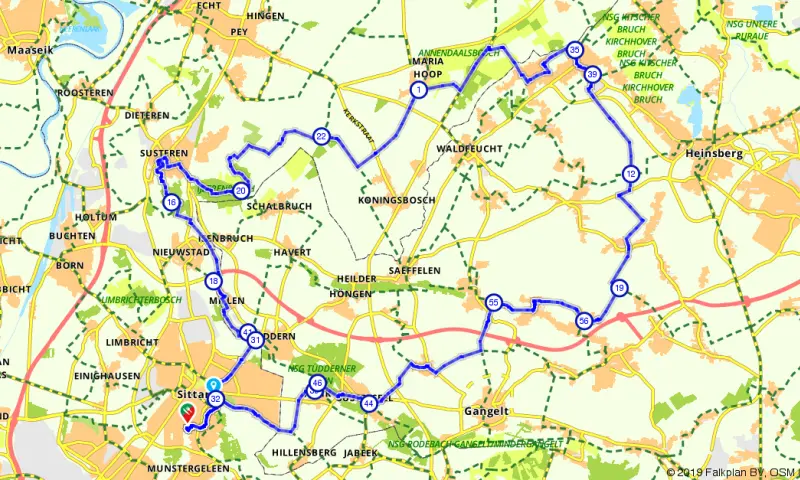 Route in Limburg