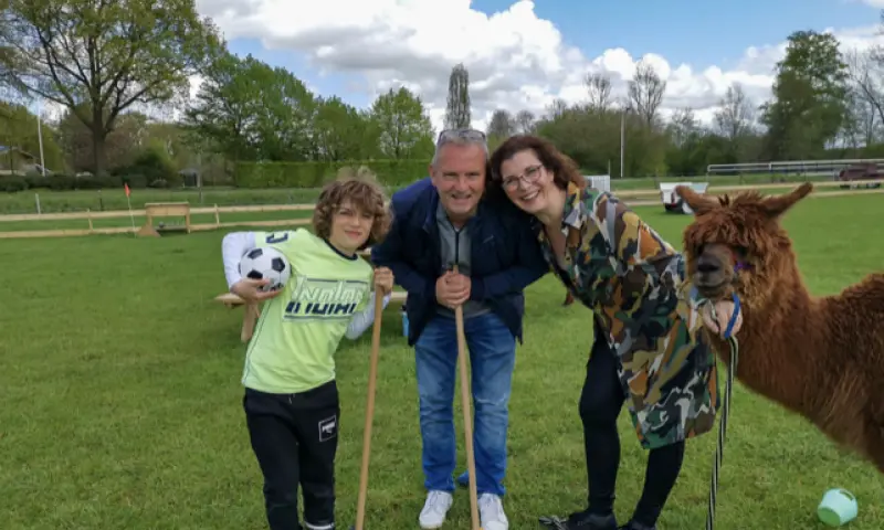 Familie die gewonnen heeft