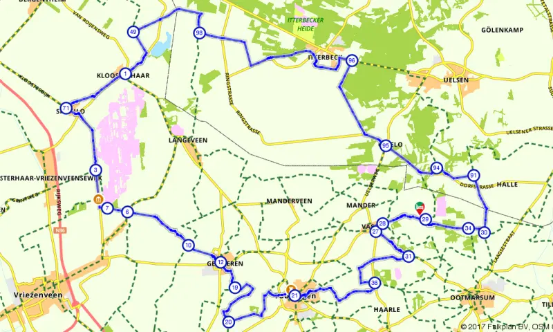 Route in Overijssel