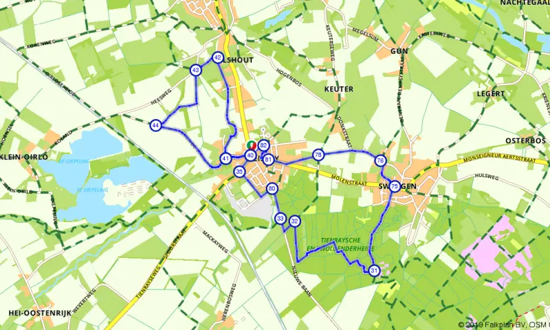 Route in Limburg