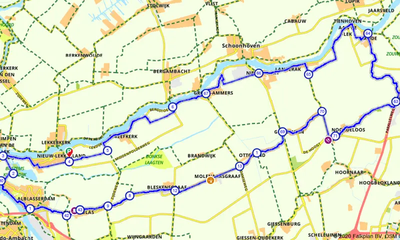 Route Zuid-Holland