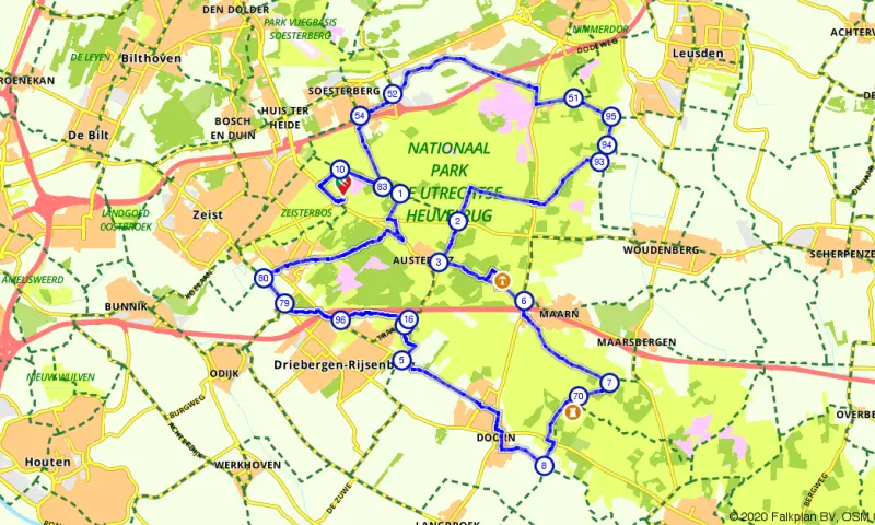Route in Utrecht