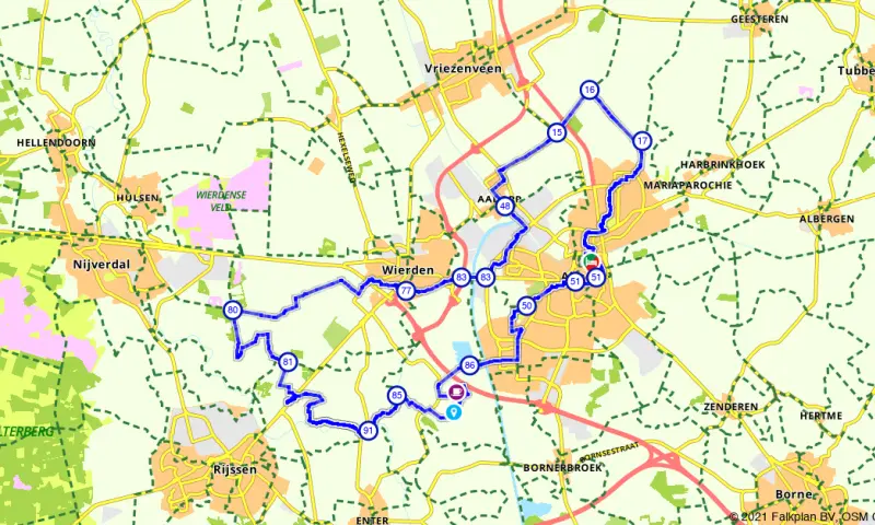 Route in Overijssel