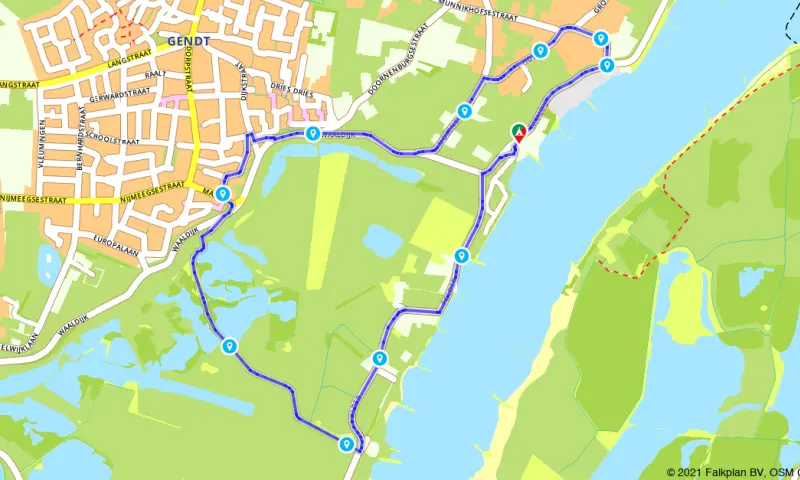 Route in Gelderland