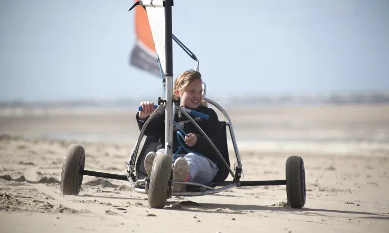Blokarten op het Strand