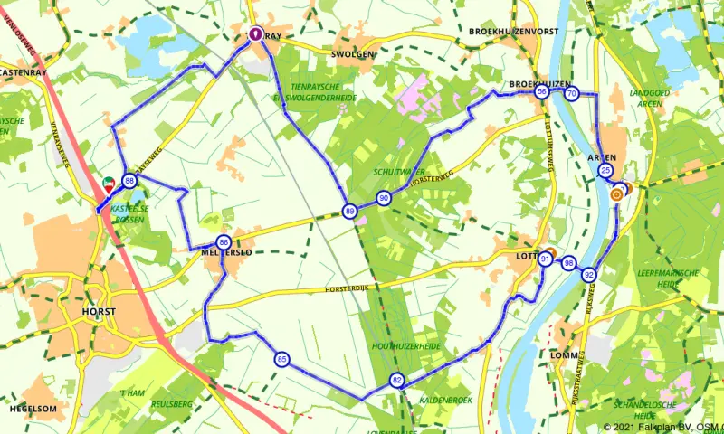 Route in Limburg
