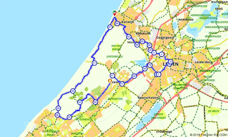 Route Zuid-Holland