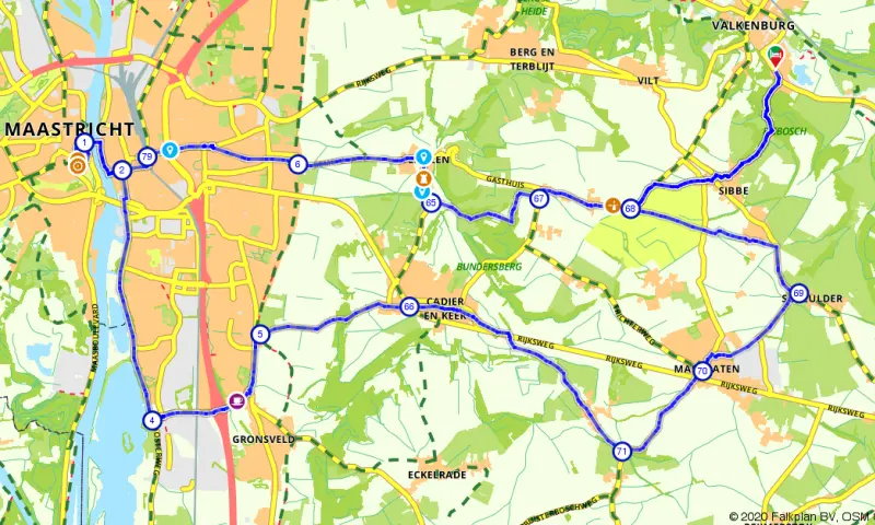 Route in Limburg