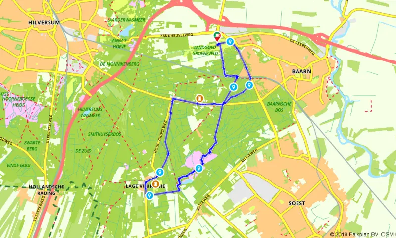 Route in Utrecht
