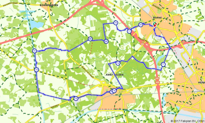 Route in Overijssel