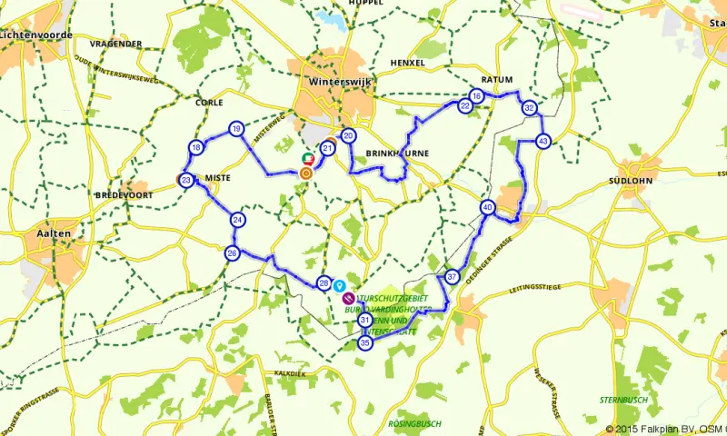 Route in Gelderland