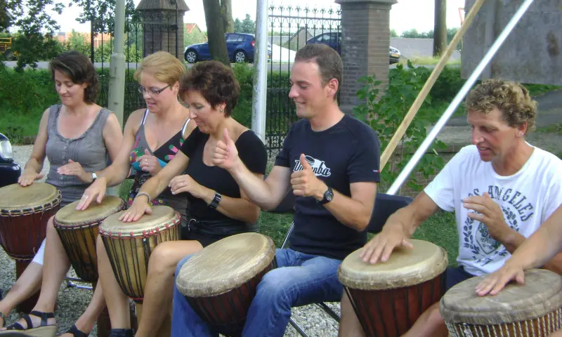 Djembe Workshop met collegas