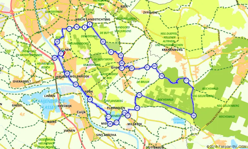 Route in Gelderland