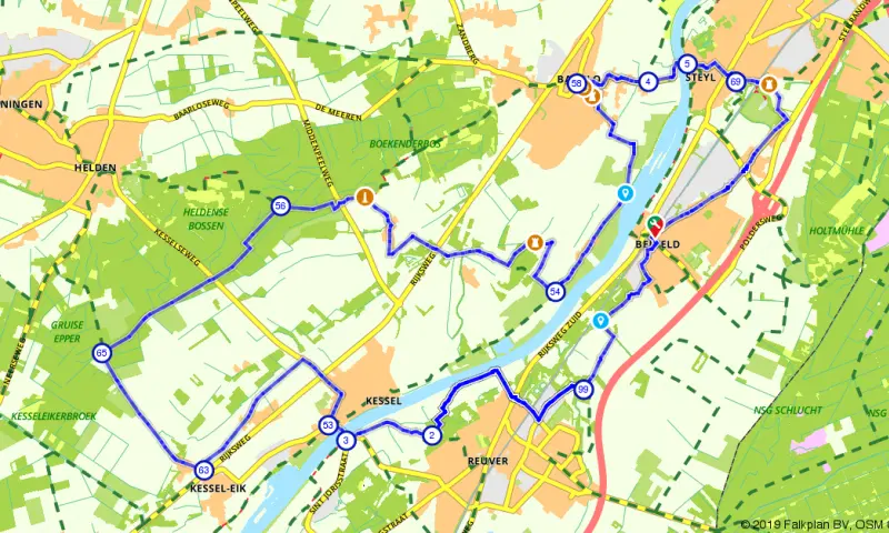 Route in Limburg