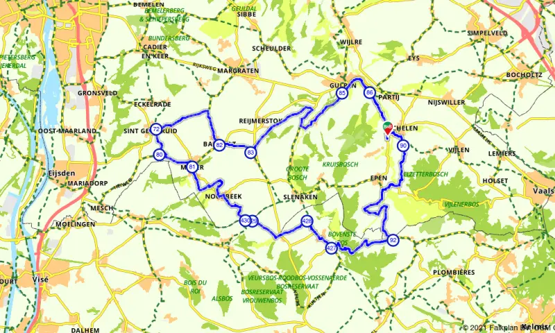 Route in Limburg