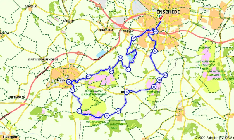 Rondje Haaksbergerveen vanuit Enschede