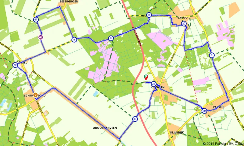 Route in Drenthe