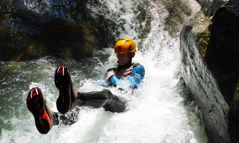Glijden van de waterval