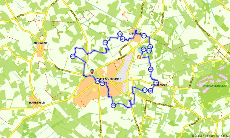 Route in Gelderland