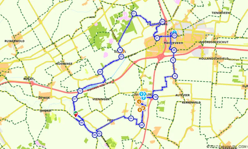 Route in Overijssel