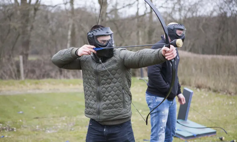 Boogschieten in de natuur