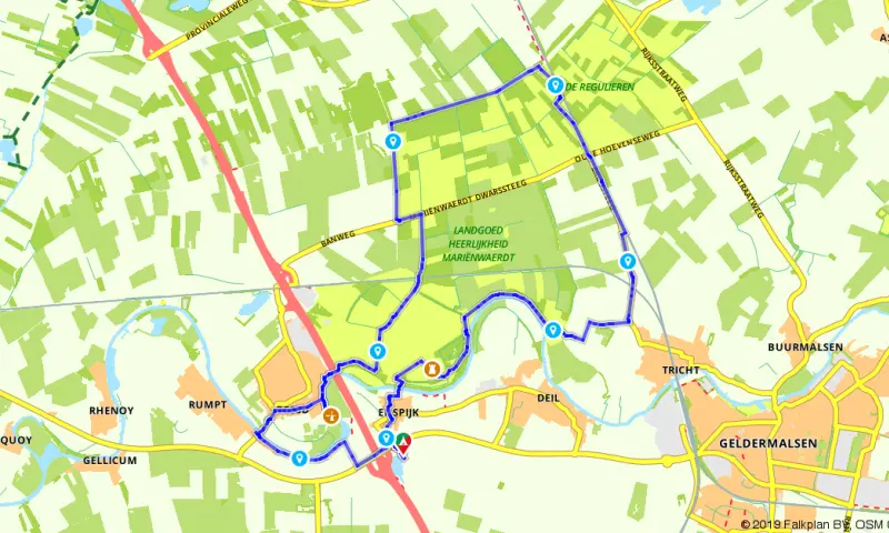 Route in Gelderland