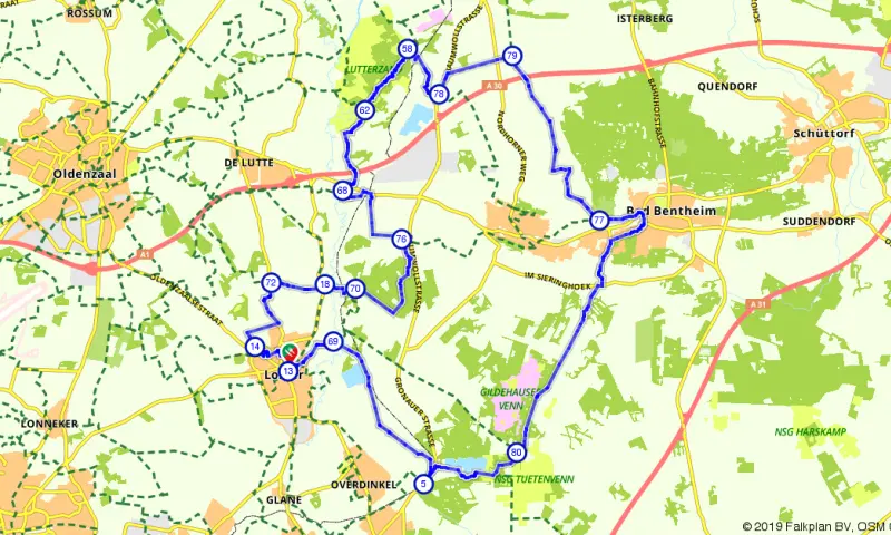 Route in Overijssel