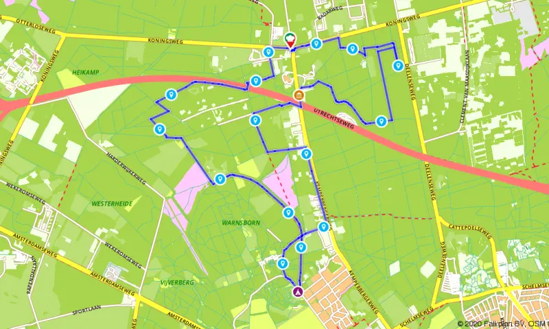 Route in Gelderland