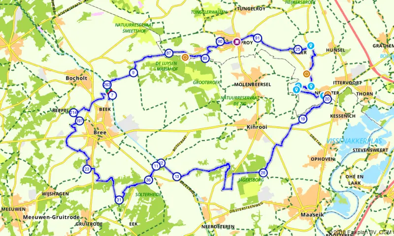 Route in Limburg