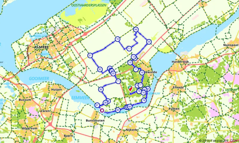 Route polders