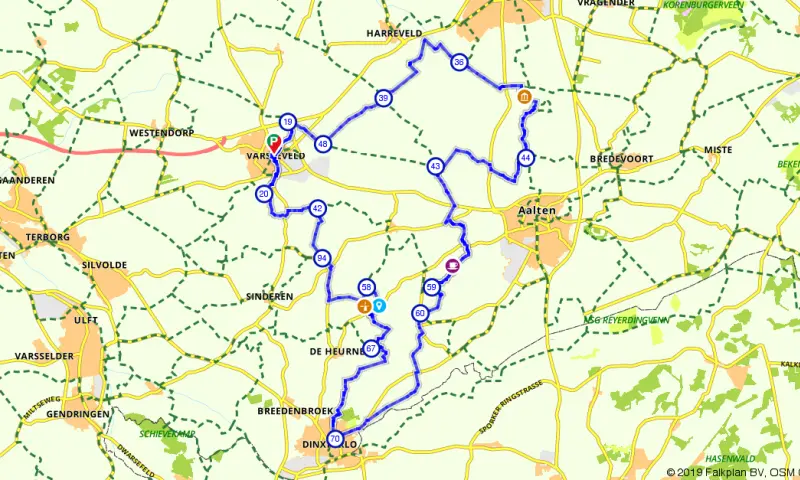 Route in Gelderland