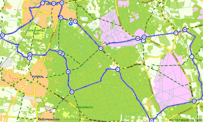 Route in Gelderland