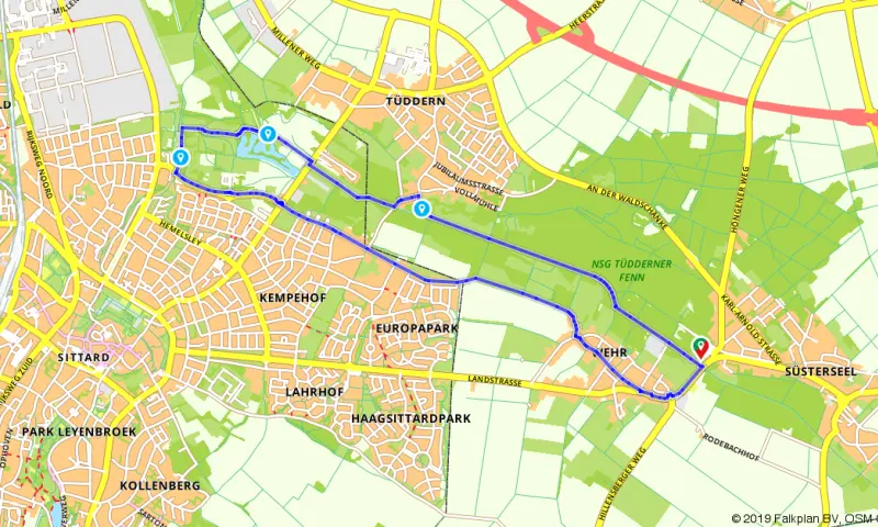Route in het buitenland