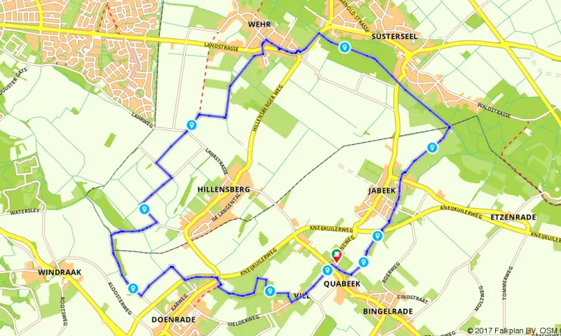 Route in Limburg