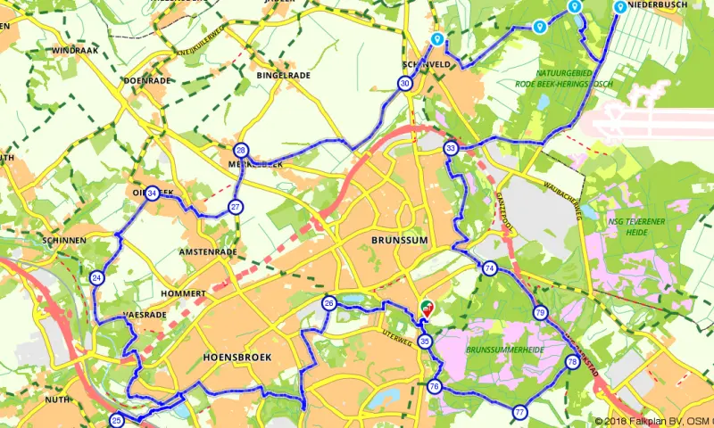 Route in Limburg