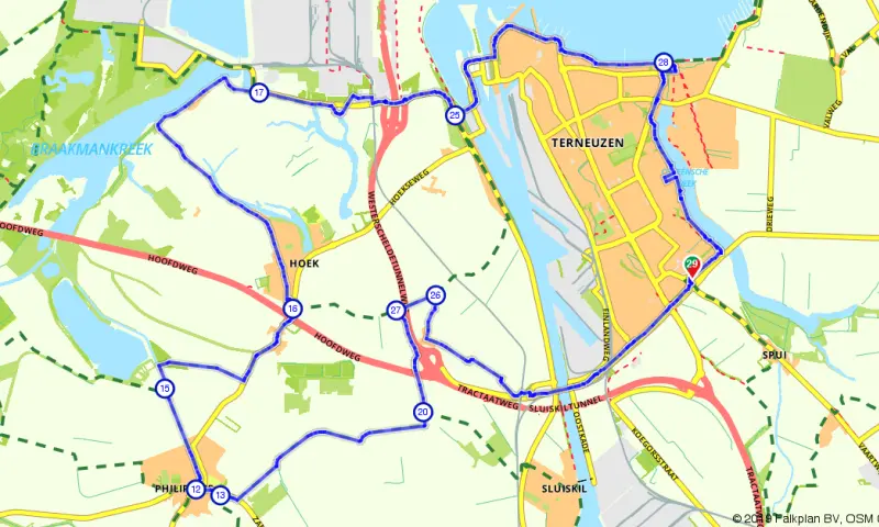 Route in Zeeland