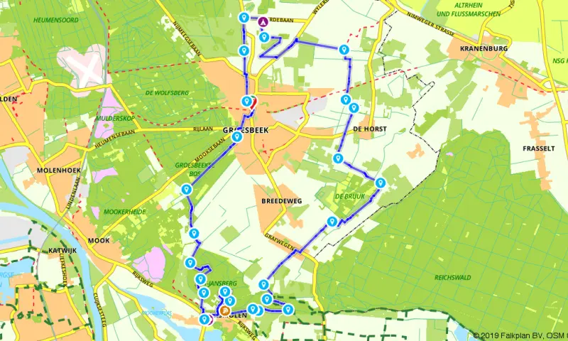 Route in Gelderland
