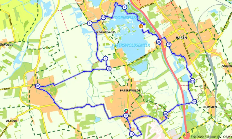 Route in Drenthe