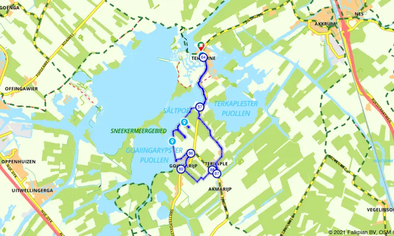 Route in Friesland